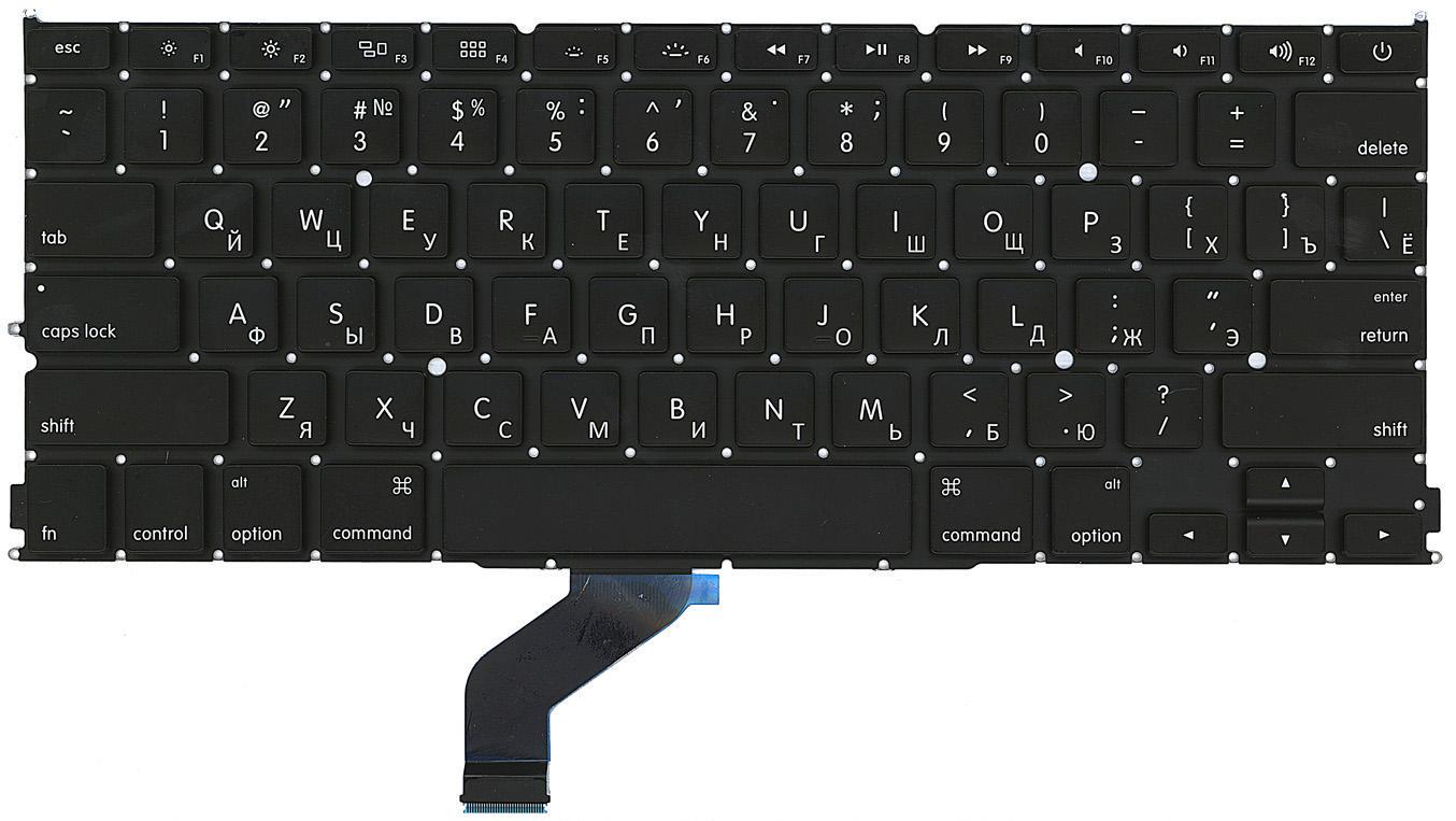 Клавиатура для ноутбука Apple MacBook Pro A1425 с подсветкой Light горизонтальный Enter Black
