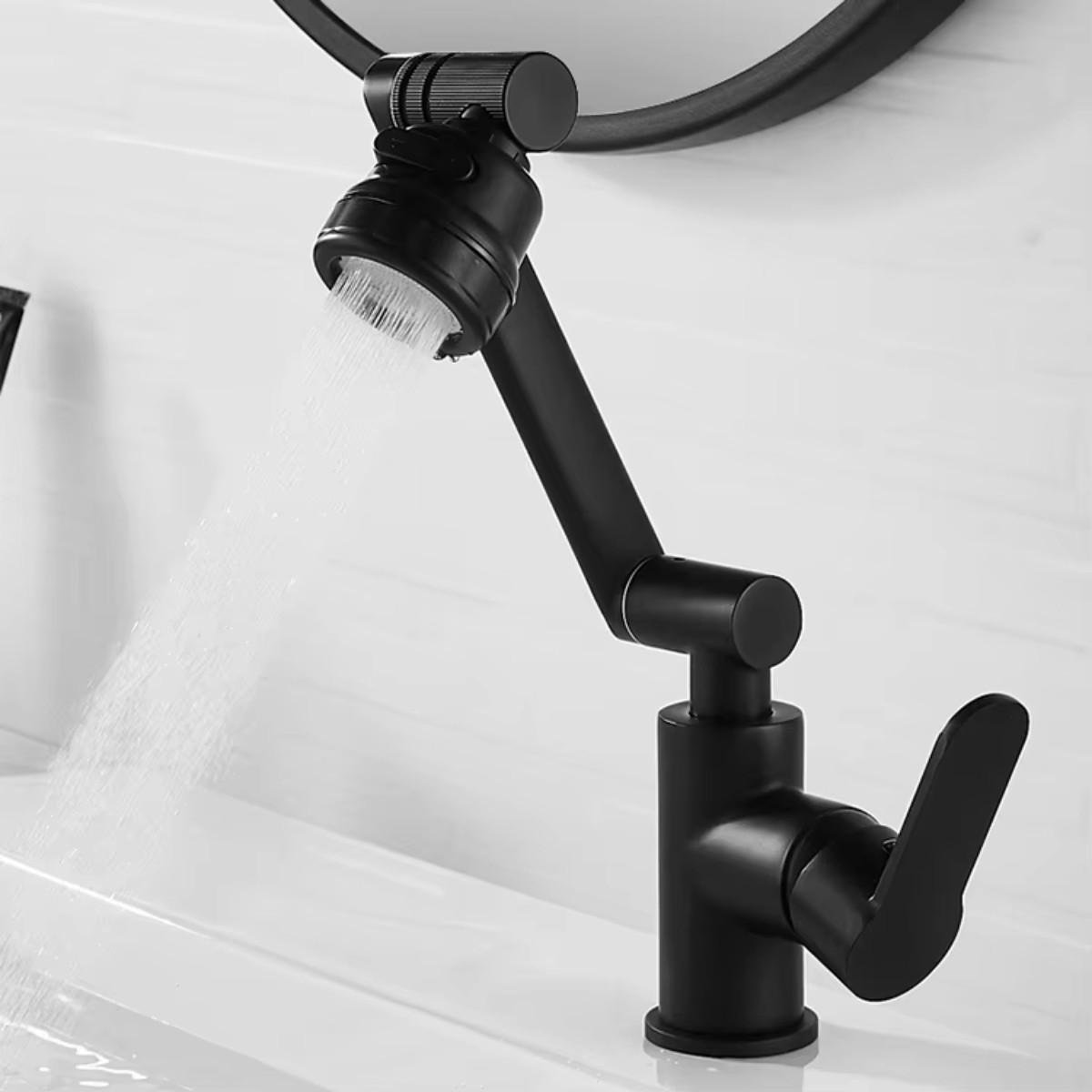 Смеситель трансформер Swiveling Faucet вращающийся для ванной комнаты и кухни - фото 4