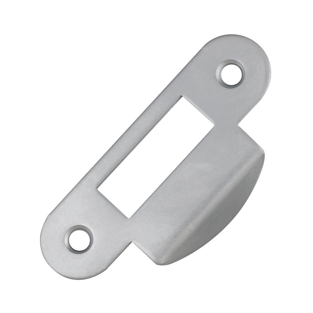 Ответная планка для замка AGB Mediana/Centro с загнутым отбойником Хром матовый (B01000.13.34) - фото 1 Ответная планка для замка AGB Mediana/Centro с загнутым отбойником Хром матовый (B01000.13.34) - фото 1