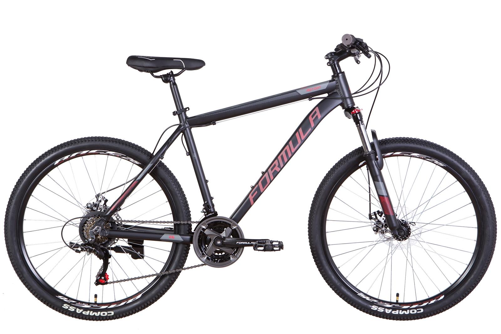 Велосипед Formula MOTION AM DD 2022 26" Чорно-червоний