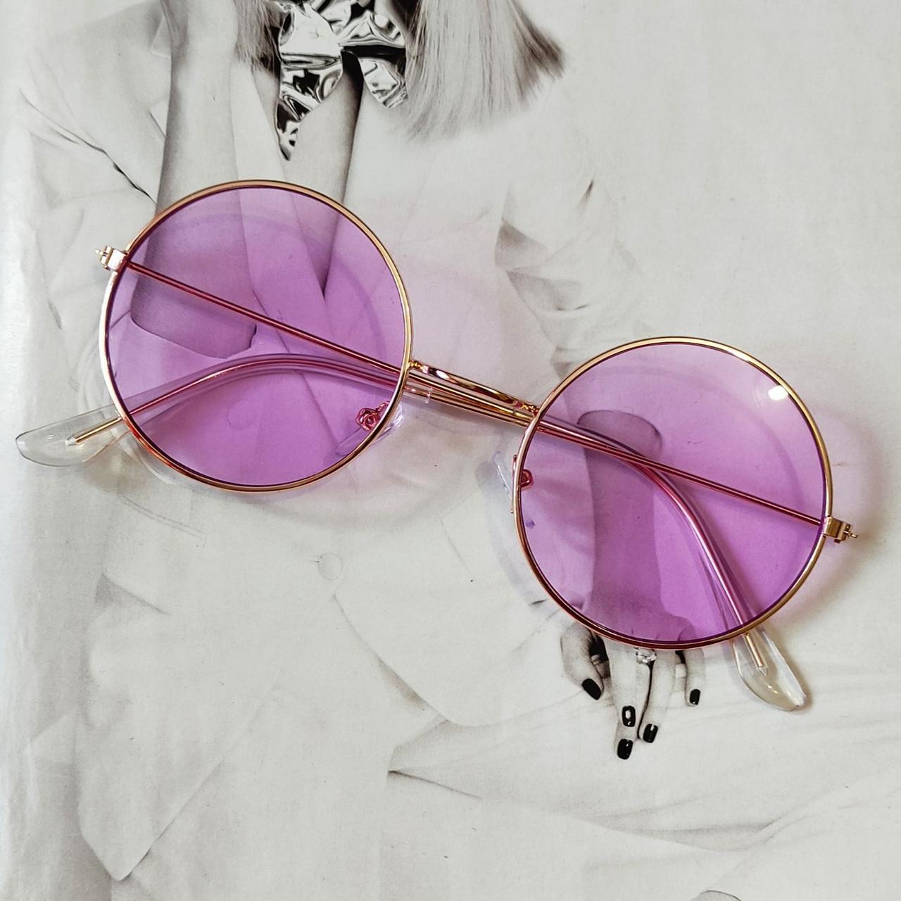 Очки круглые тишейды Сиреневый