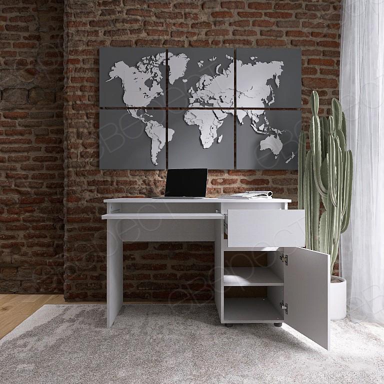 Комп'ютерний стіл письмовий Everest СЛ-1 Лайт ЛДСП Німфея альба - фото 6 Комп'ютерний стіл письмовий Everest СЛ-1 Лайт ЛДСП Німфея альба - фото 6