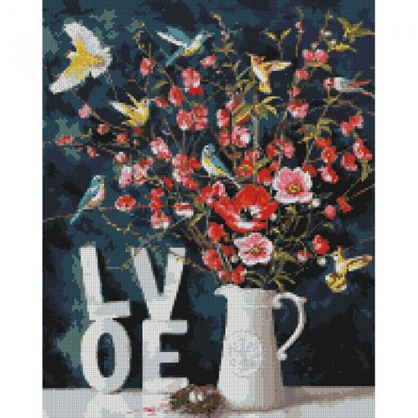 Алмазная мозаика Идейка Любовь Хрупкая любовь 40х50 см холст на подрамнике (АМ6073-mt)