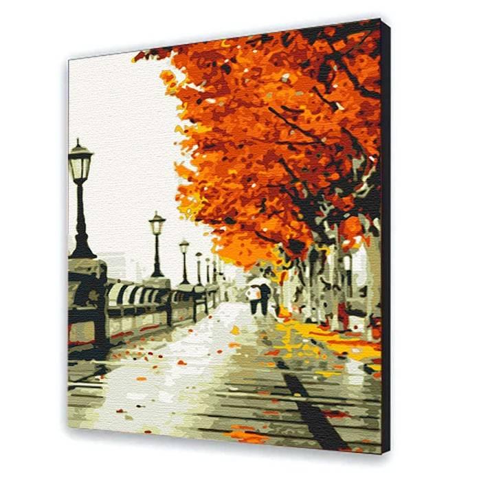 Картина по номерам Городская Осень с красками и кистями 40х50 см Multicolor (245262551)
