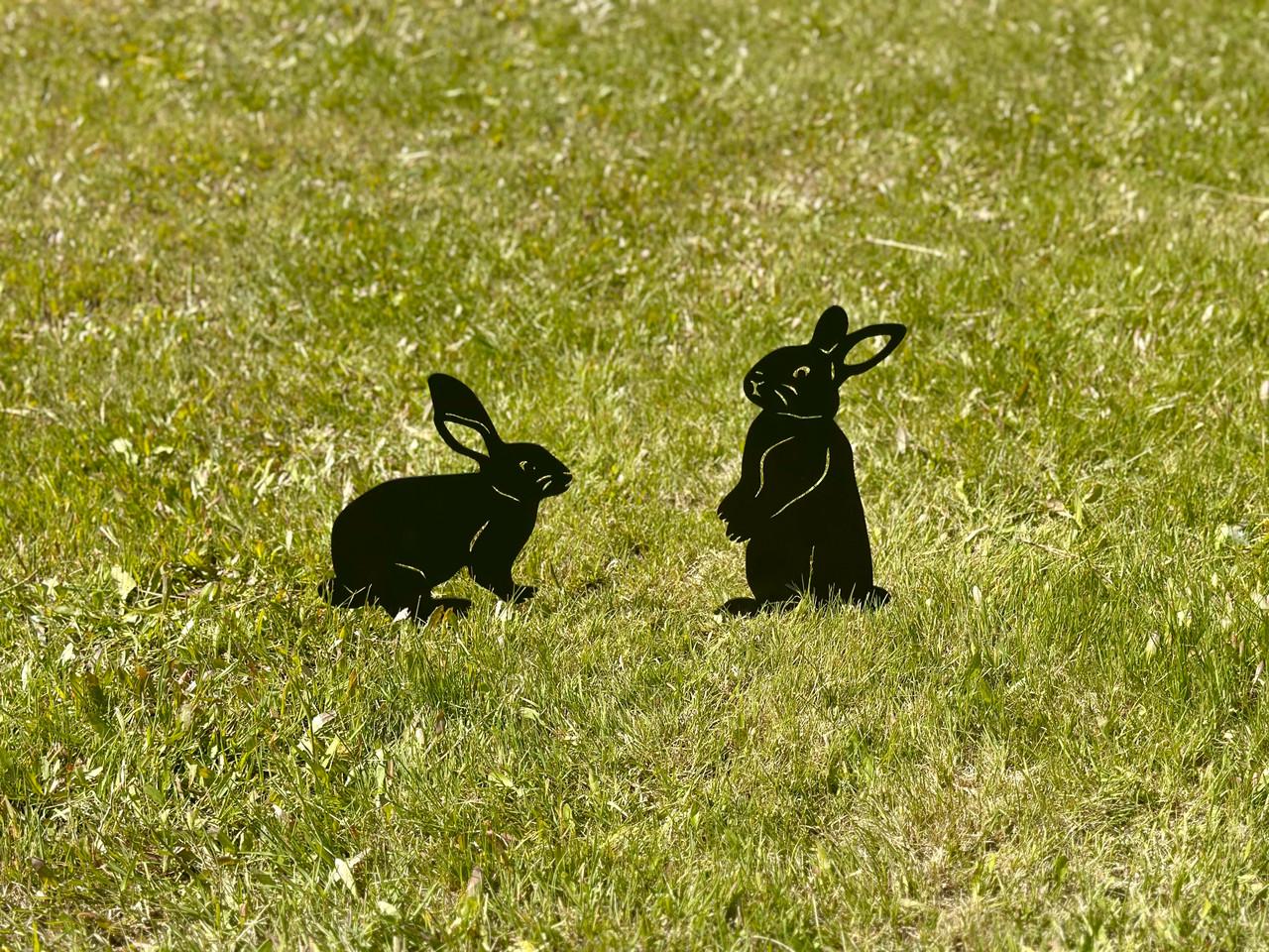 Садовая фигура Пара кроликов для двора/террасы (DCR012) - фото 3