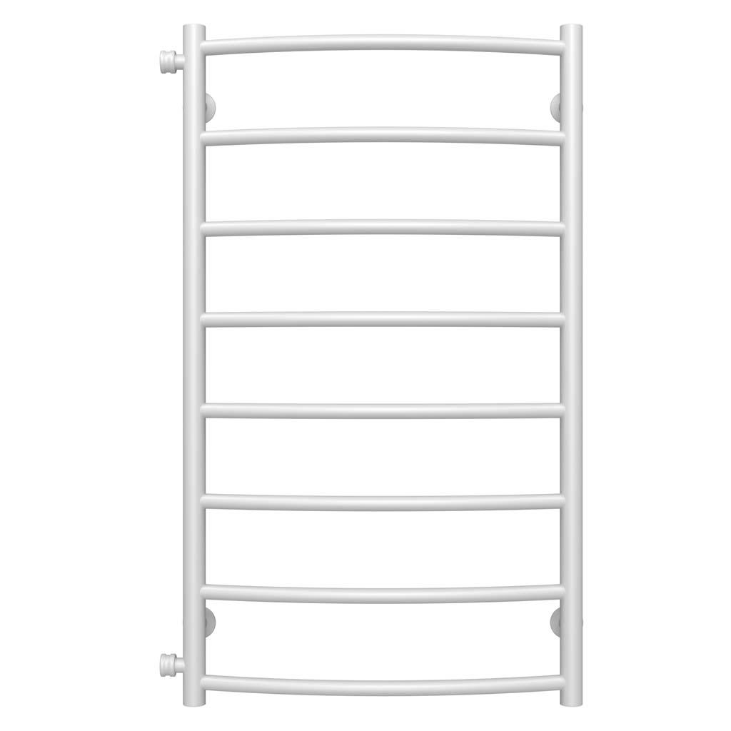 Полотенцесушитель водяной Deffi Классик П8 боковое левое подключение нержавеющая сталь 500х900 мм Белый (C.DK.90.50.8.WB)