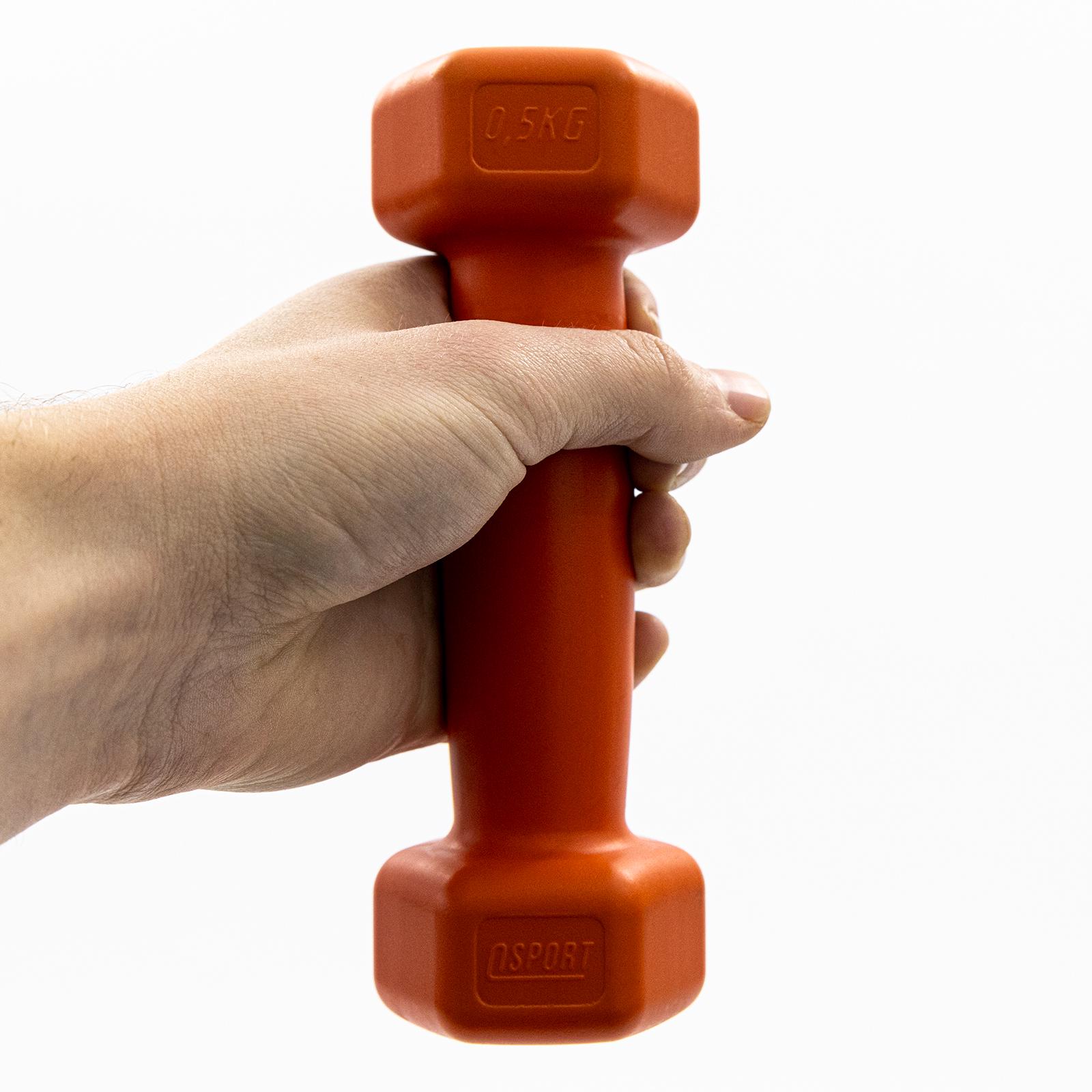 Килимок для йоги та фітнесу та гантелі для фітнесу 2 шт. по 0.5кг Osport Set 80 Фіолетово-оранжевий (n-0110) - фото 4 Килимок для йоги та фітнесу та гантелі для фітнесу 2 шт. по 0.5кг Osport Set 80 Фіолетово-оранжевий (n-0110) - фото 4