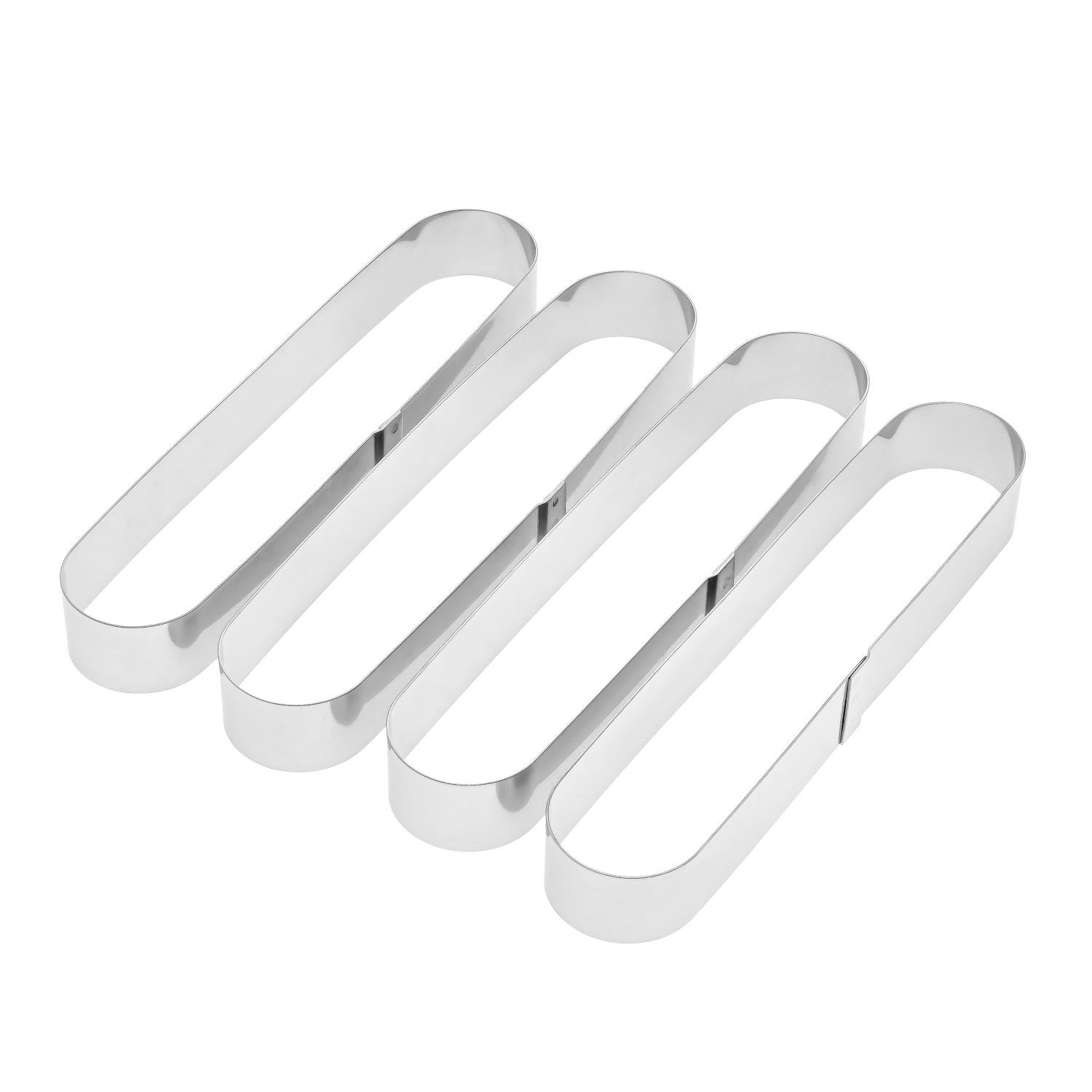 Набір формочок для еклерів/тістечок та тарталеток 4 шт. 20х4х2,5 см - фото 4 Набір формочок для еклерів/тістечок та тарталеток 4 шт. 20х4х2,5 см - фото 4