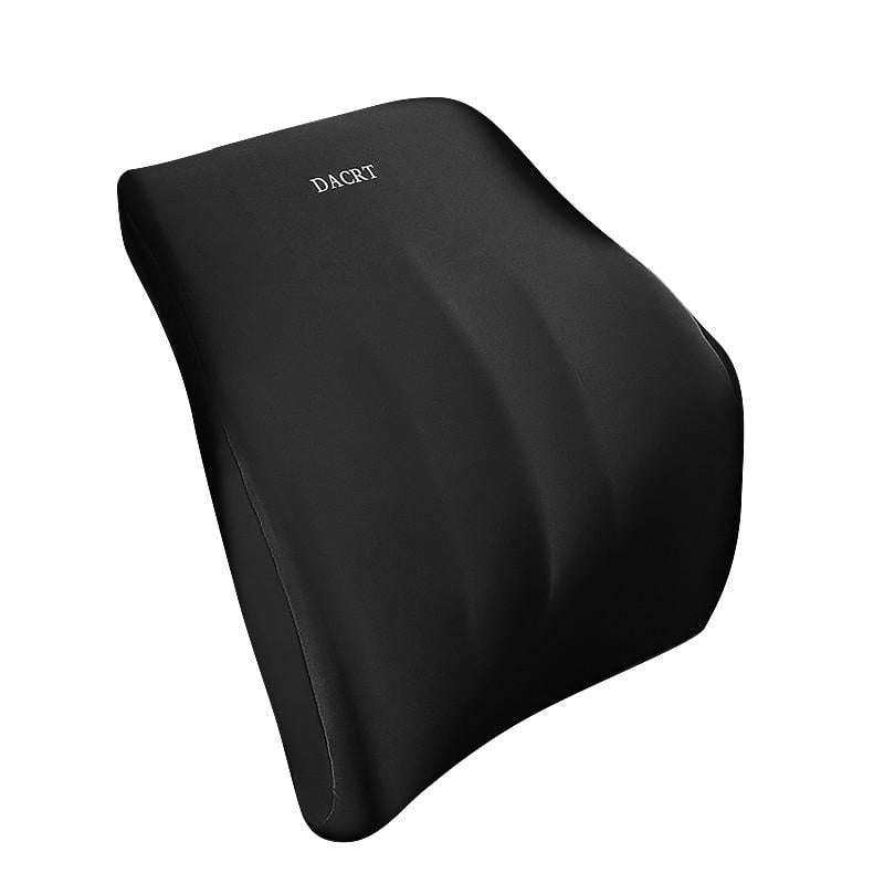 Подушка поясничная в автомобиль DACRT универсальная на сиденье с эффектом памяти ортопедическая Black (20070445)