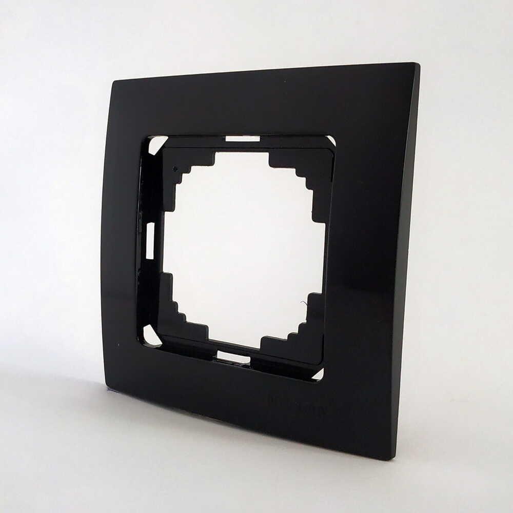 Рамка одноместная Nilson Touran Черный матовый (24380091)