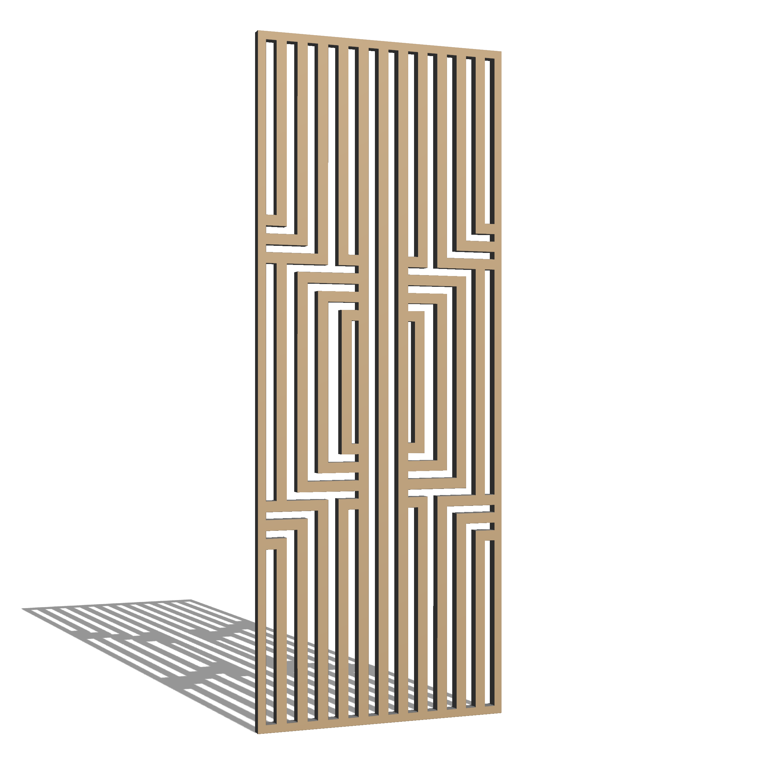 Перегородка резная ALEDRO SR 11 под покраску 2500х950x10 мм (29502544)