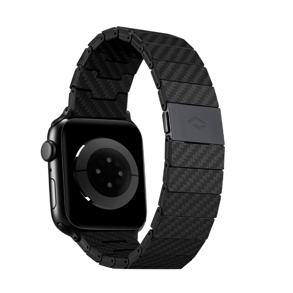 Ремінець для годинника Pitaka Modern Carbon Fiber Black/Grey для Apple Watch 45/44/42 мм (AWB1003) - фото 6 Ремінець для годинника Pitaka Modern Carbon Fiber Black/Grey для Apple Watch 45/44/42 мм (AWB1003) - фото 6