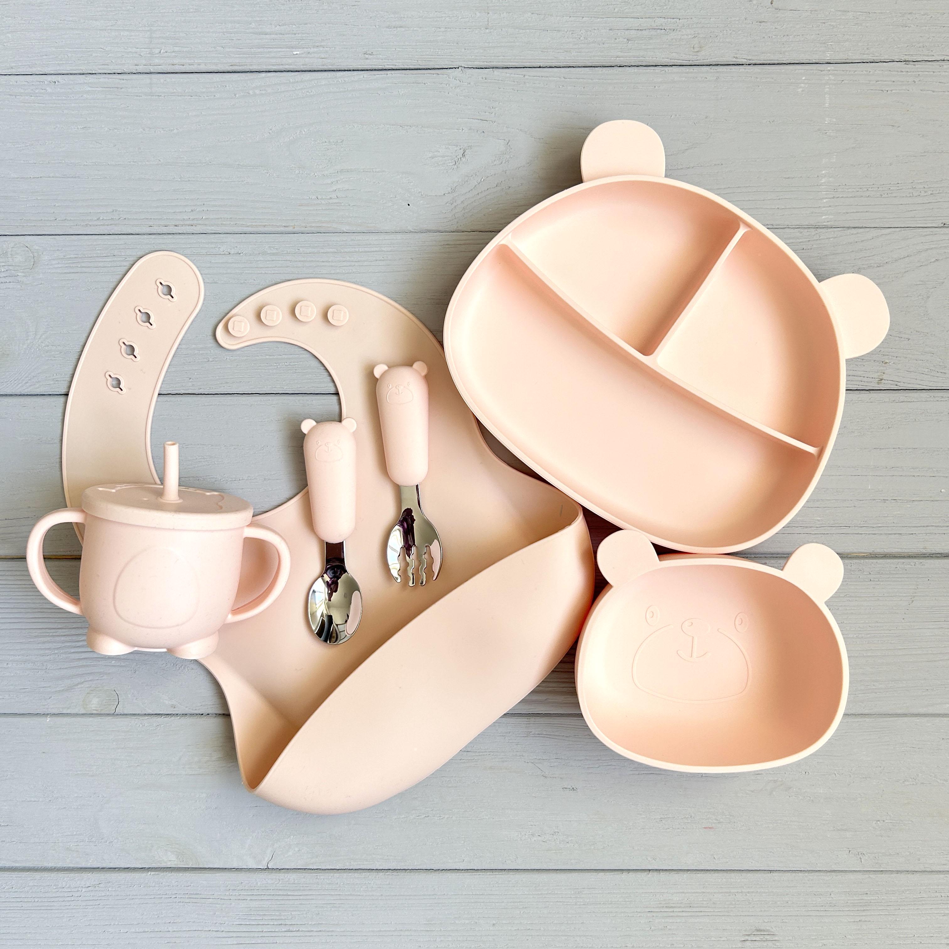 Детская посуда силиконовая Мишка BPR img_e9235 Y4 Розовый (65532) - фото 1 Детская посуда силиконовая Мишка BPR img_e9235 Y4 Розовый (65532) - фото 1