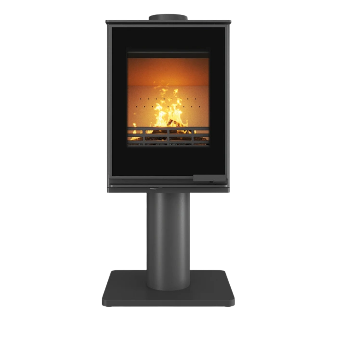 Печь-камин на дровах стальная KAWMET HARITA S15v Leg Decor 5,7 кВт (WS15v-Leg-Decor)