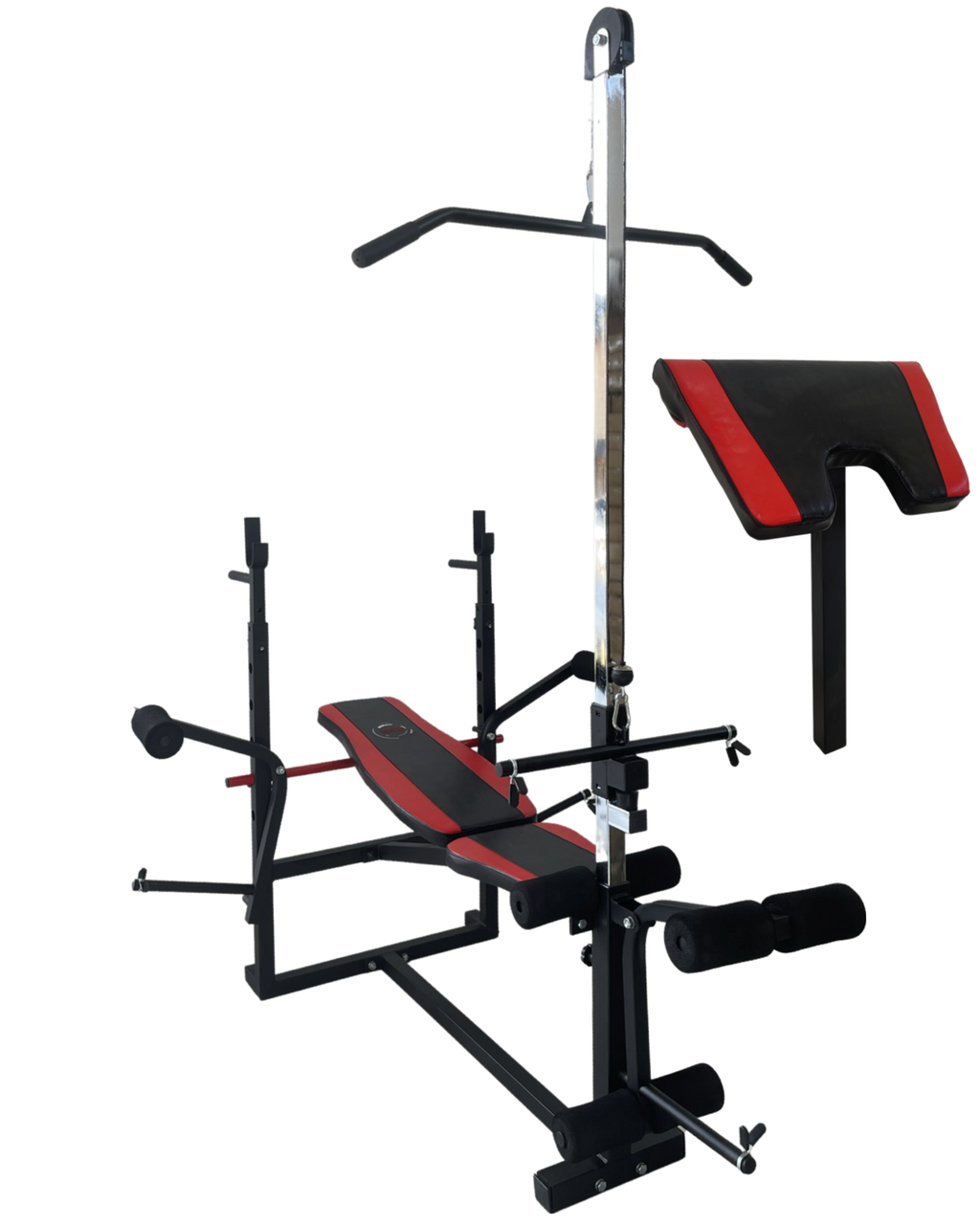Спортивная скамья WCG 0070 с тягой/партой Скотта и штангой 50 кг (32901174) Спортивная скамья WCG 0070 с тягой/партой Скотта и штангой 50 кг (32901174)