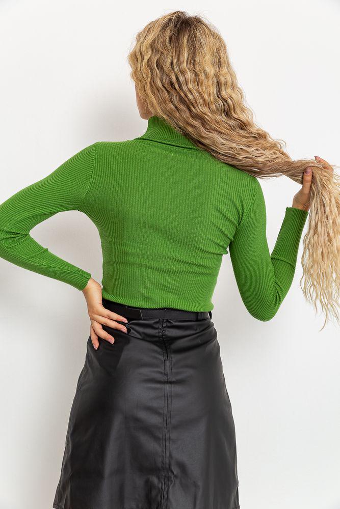 Гольф жіночий у рубчик Ager 204R001 S/M Зелений (9621837) - фото 4 Гольф жіночий у рубчик Ager 204R001 S/M Зелений (9621837) - фото 4