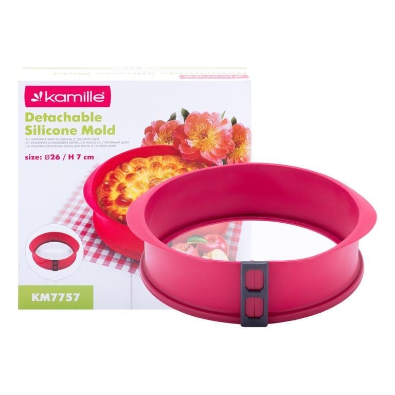 Форма для випікання Kamille KM-7757 силікон/скло 26х7 см (1943944624) - фото 2