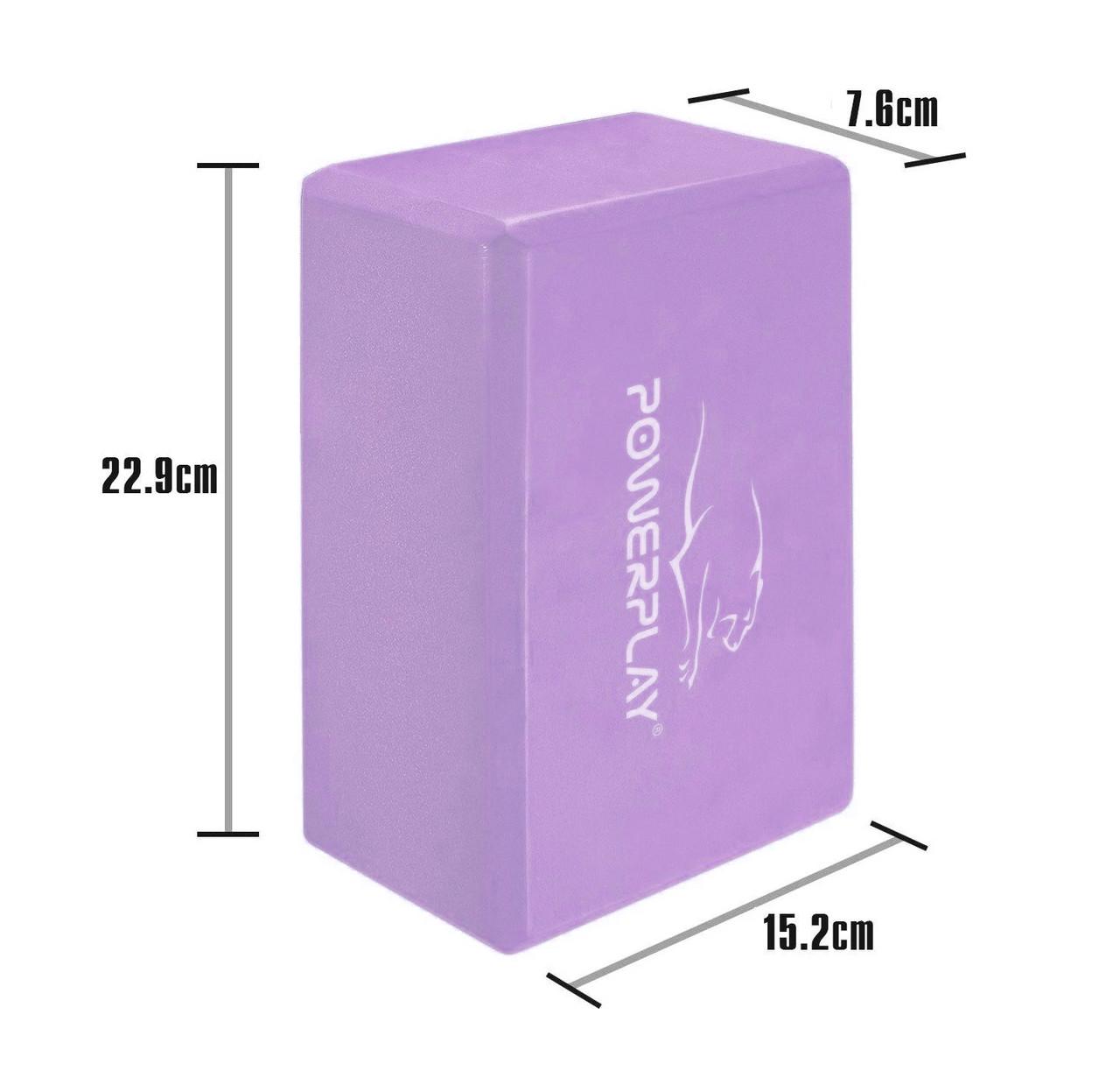 Блок для йоги PowerPlay 4006 Yoga Brick Фиолетовый - фото 2 Блок для йоги PowerPlay 4006 Yoga Brick Фиолетовый - фото 2