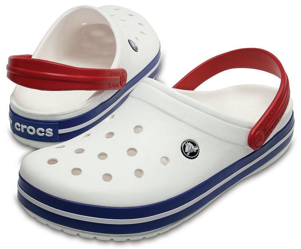 Сабо клог Crocs Crocband White Blue Clog Білий (27668)