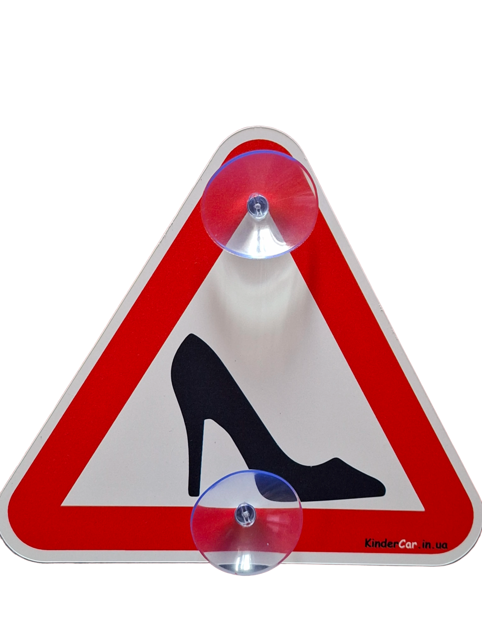 Знак на авто Туфелька на 2 присосках зйомний пластиковий