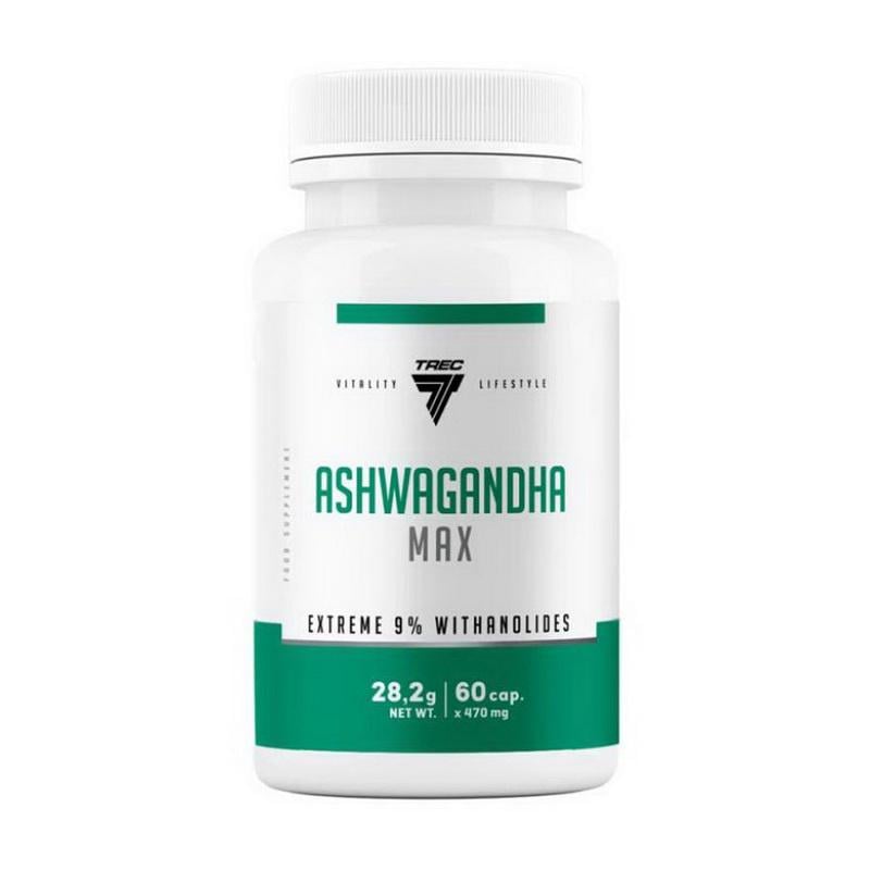 Ашваганда экстракт 335 мг 9% витаминов Trec Nutrition Ashwagandha Max 60 капс.