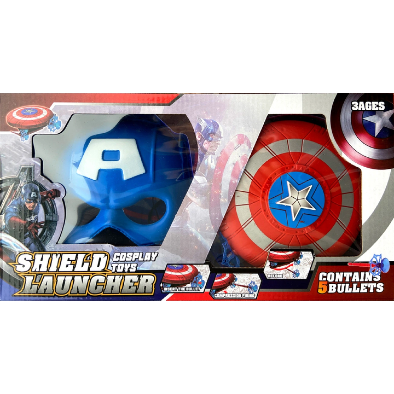 Игровой комплект героя с маской/щитом и перчаткой (29075233) - фото 7