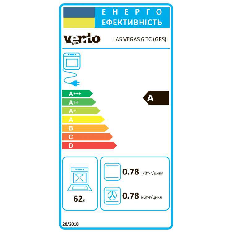Духова шафа Ventolux LAS VEGAS 6 TC GRS (5968) - фото 7 Духова шафа Ventolux LAS VEGAS 6 TC GRS (5968) - фото 7