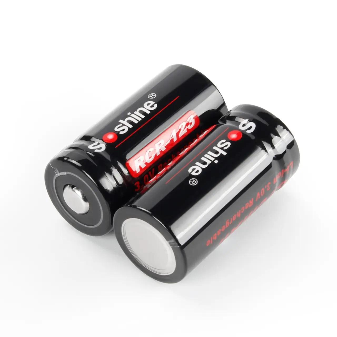 Акумулятор Soshine RCR123/16340 3V 650 mAh Li-ion із захистом 1 шт. (RCR123 650 3) - фото 4