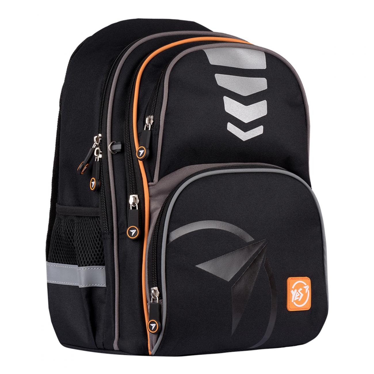 Рюкзак школьный YES Juno YES style 37x28x16 см 16,5 л Черный (555558)