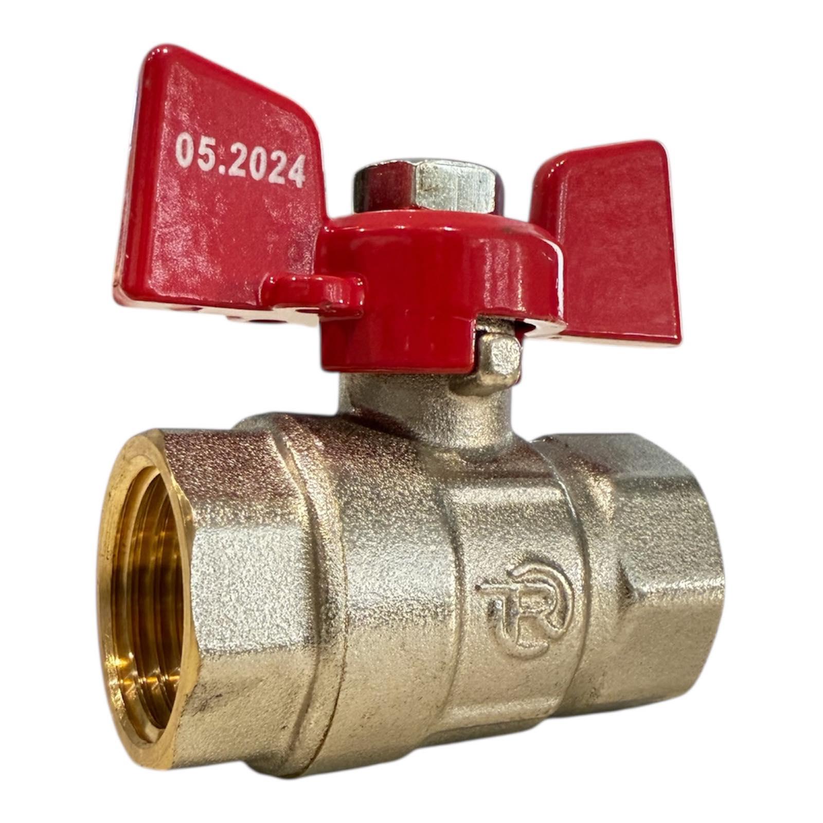 Кран кульовий REIGER 1/2" ВВ метелик (00-00004970)