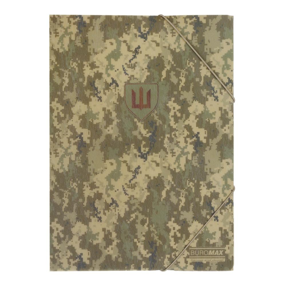 Папка Buromax Military на резинках A4 полипропилен Зеленый (BM.3908-04)