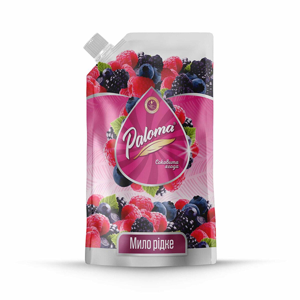 Жидкое мыло Paloma Сочная ягода дой-пак 500 мл Жидкое мыло Paloma Сочная ягода дой-пак 500 мл