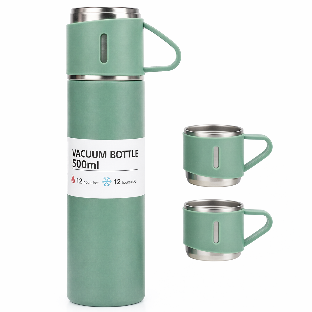 Набор подарочный Hot&Cold термос с 3 кружками/500 мл