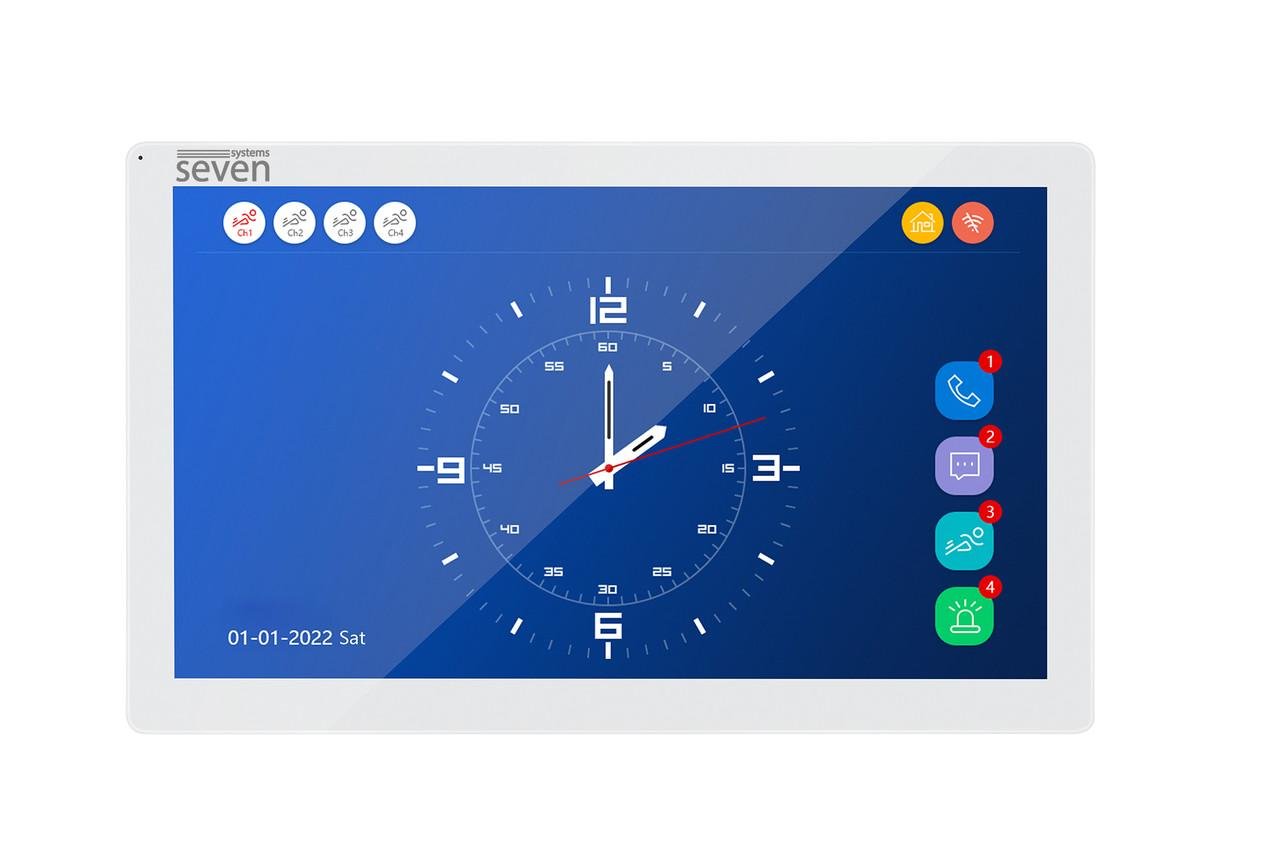 Комплект Wi-Fi домофона SEVEN DP-7517/07Kit с панелью вызова 10'' White (1966378295)