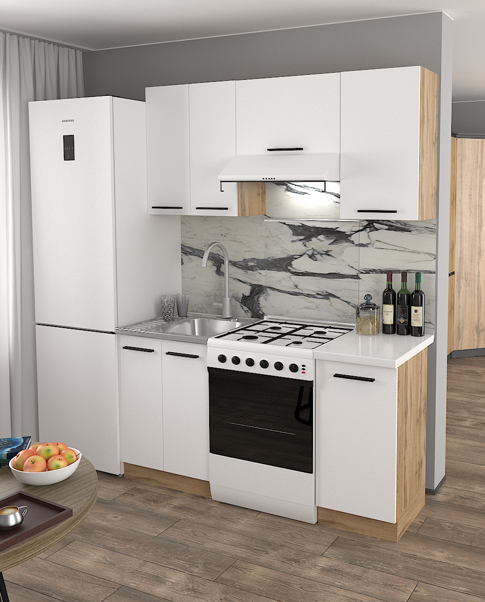 Кухонний набір Ліна 5 тумб у комплекті 1,6 м