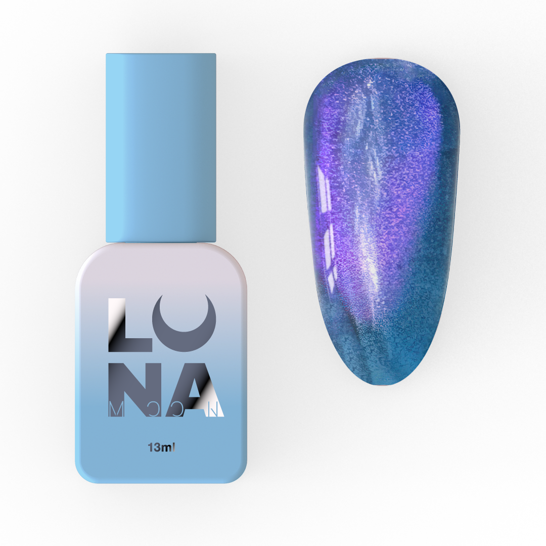 Гель-лак вітражний Luna Moon Color Cat Eye №255 13 мл Напівпрозорий