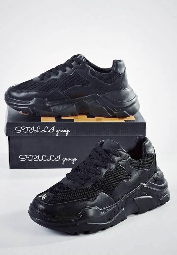 Кроссовки мужские Stilli сетка р. 42 Черный (33355872)