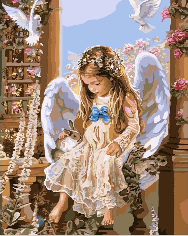 Картина по номерам Brushme GX7158 Ангел 40x50 см (1289493150)