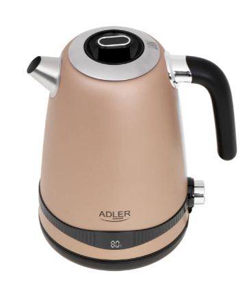 Електрочайник сталевий Adler з РК-дисплеєм та контролем температури 1,7 л Бежевий (28432301) - фото 7 Електрочайник сталевий Adler з РК-дисплеєм та контролем температури 1,7 л Бежевий (28432301) - фото 7