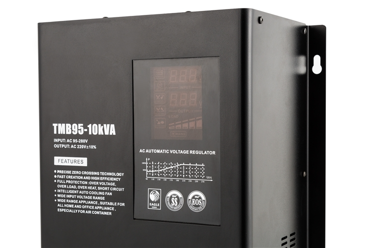 Стабілізатор напруги релейного типу DVR90‑10 kVA 8000 Вт (DVR90) - фото 3 Стабілізатор напруги релейного типу DVR90‑10 kVA 8000 Вт (DVR90) - фото 3