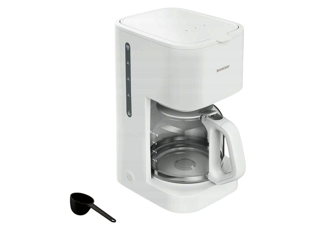 Кофеварка капельная Silver Crest SKMK 1000 D2 1000 Вт для молотого кофе колба до 10 чашек 1,38 л White (2588746302)