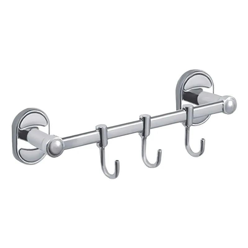 Планка с крючками Haiba HB1915-3 нержавеющая сталь 3 шт. Хром (HB0725)
