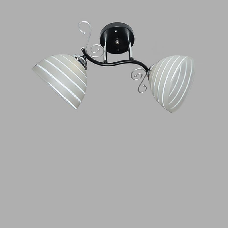 Люстра потолочная Light House SRS-16197/2 на две лампы Черный/Хром