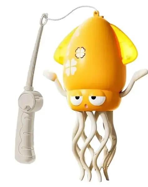 Інтерактивна дитяча іграшка "Музичний танцюючий восьминіг" співає/танцює/світиться та їздить Жовтий