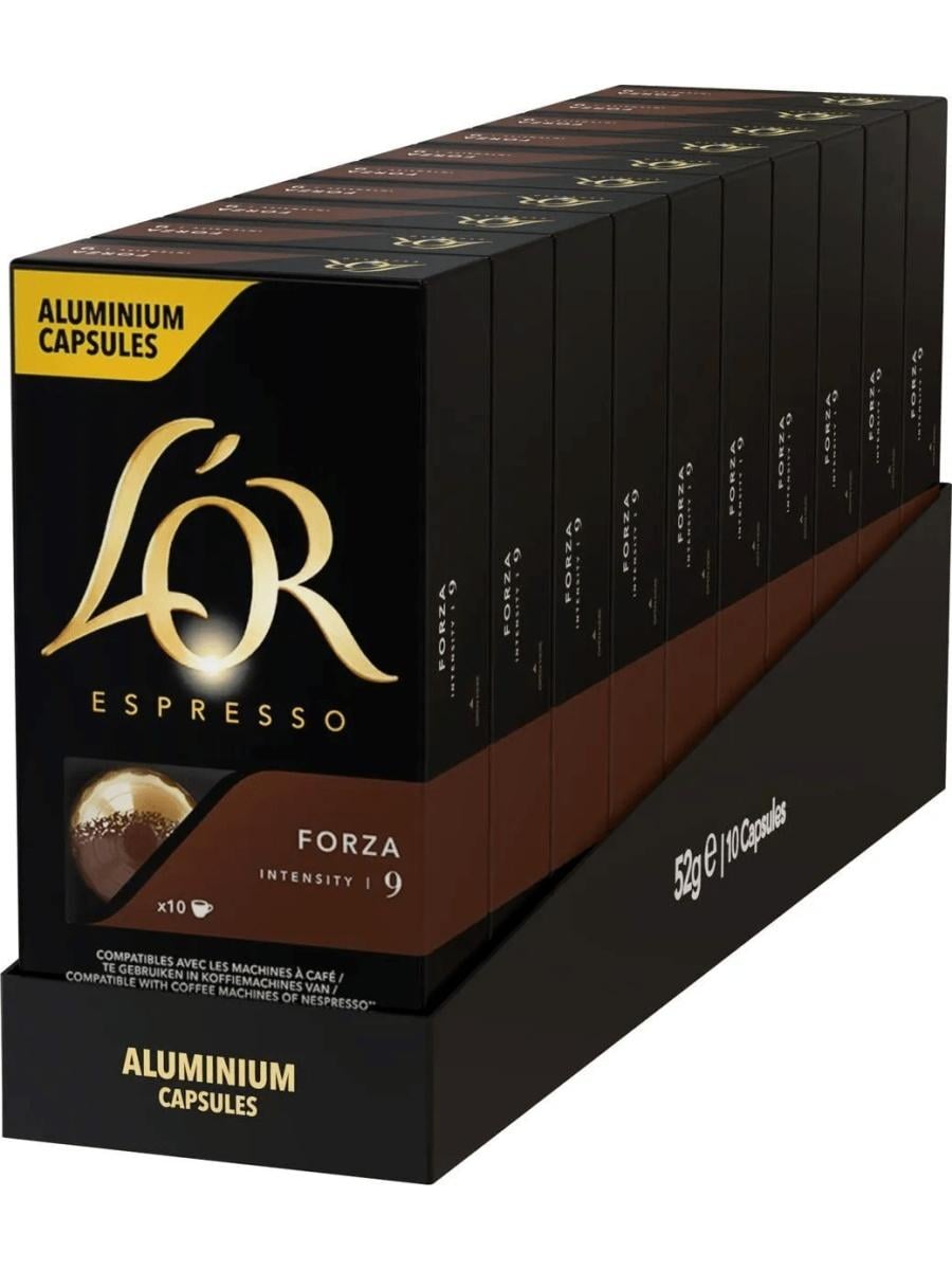 Кофе в капсулах Nespresso L`OR Espresso Forza 100 шт. (j1000049310)