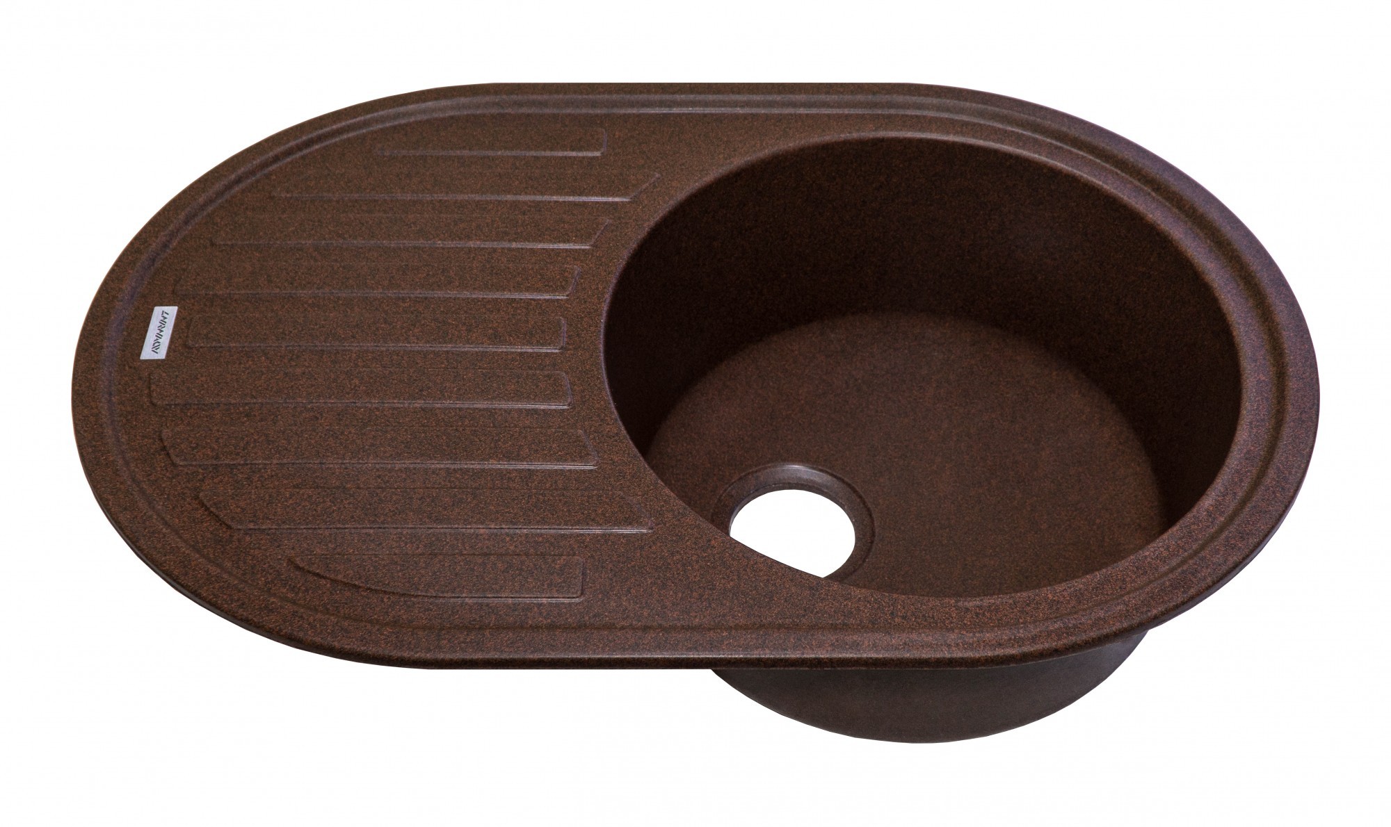 Мойка для кухни Adamant Ellipsis (mocco-12) 77х50х20 см - фото 3 Мойка для кухни Adamant Ellipsis (mocco-12) 77х50х20 см - фото 3