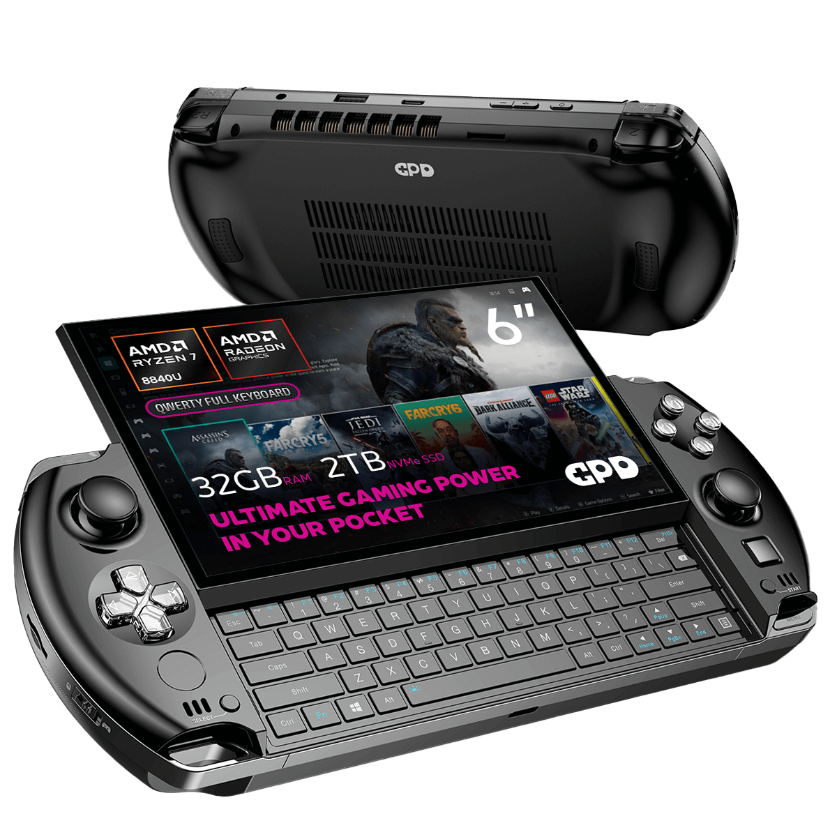 ᐉ Игровой компьютер портативный GPD Win 4 2025 HX370 Ryzen 7