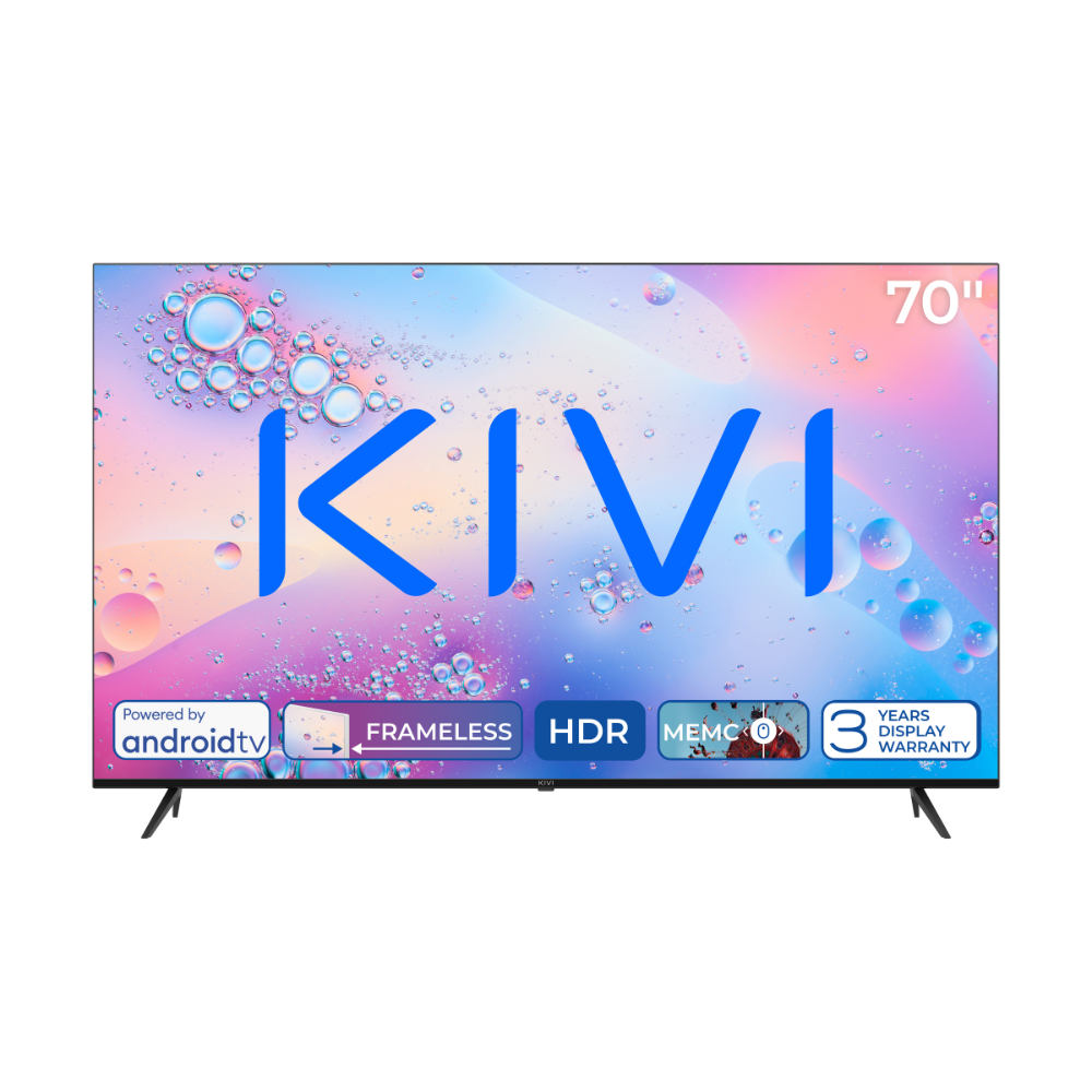 Телевизор KIVI 70U760QB 70" UHD 3840х2160 Smart TV Direct LED Black (f126b9d2)