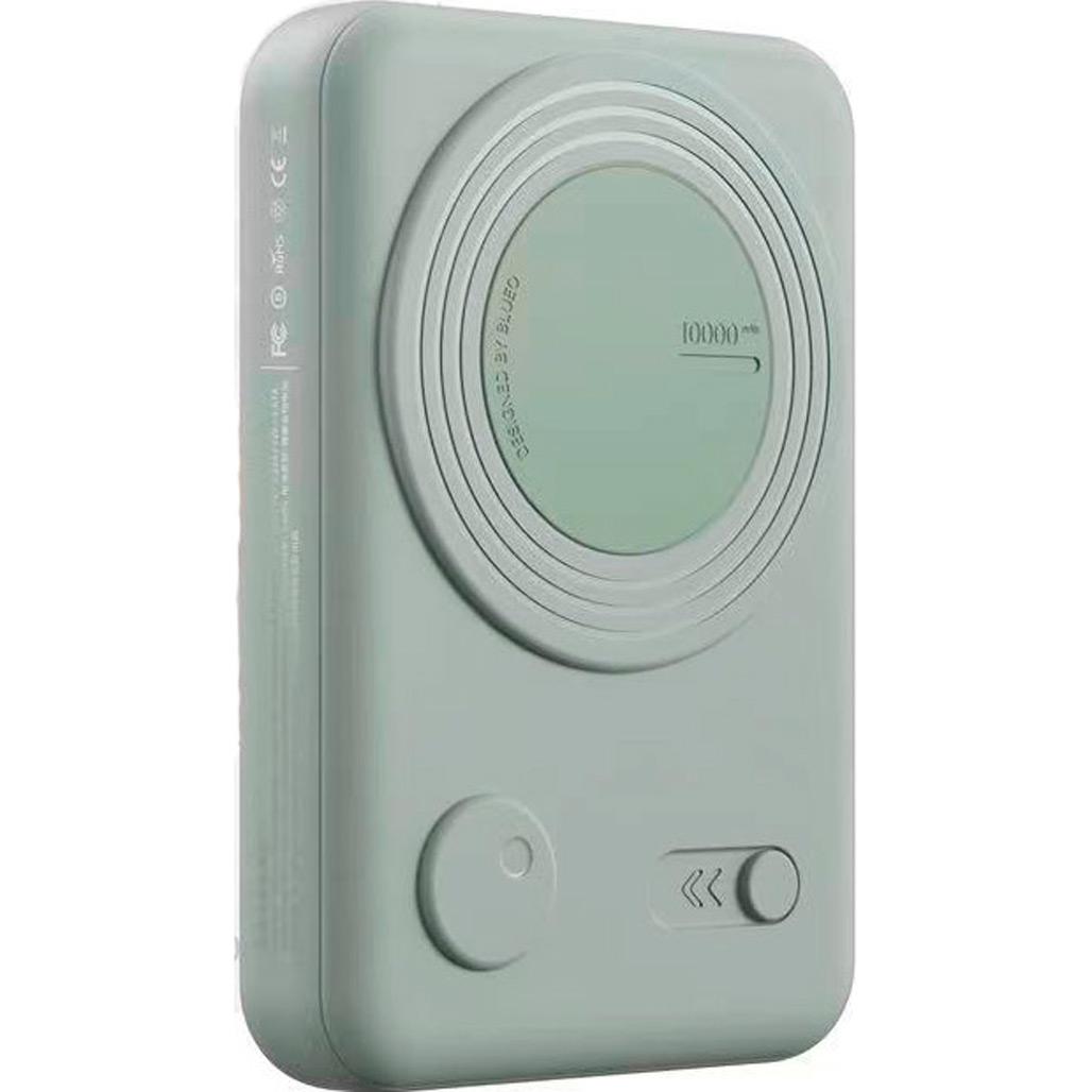 Внешний аккумулятор Blueo Magnetic Wireless With Stand 20W 10000 mAh Mint (P010GRNS) - фото 1 Внешний аккумулятор Blueo Magnetic Wireless With Stand 20W 10000 mAh Mint (P010GRNS) - фото 1
