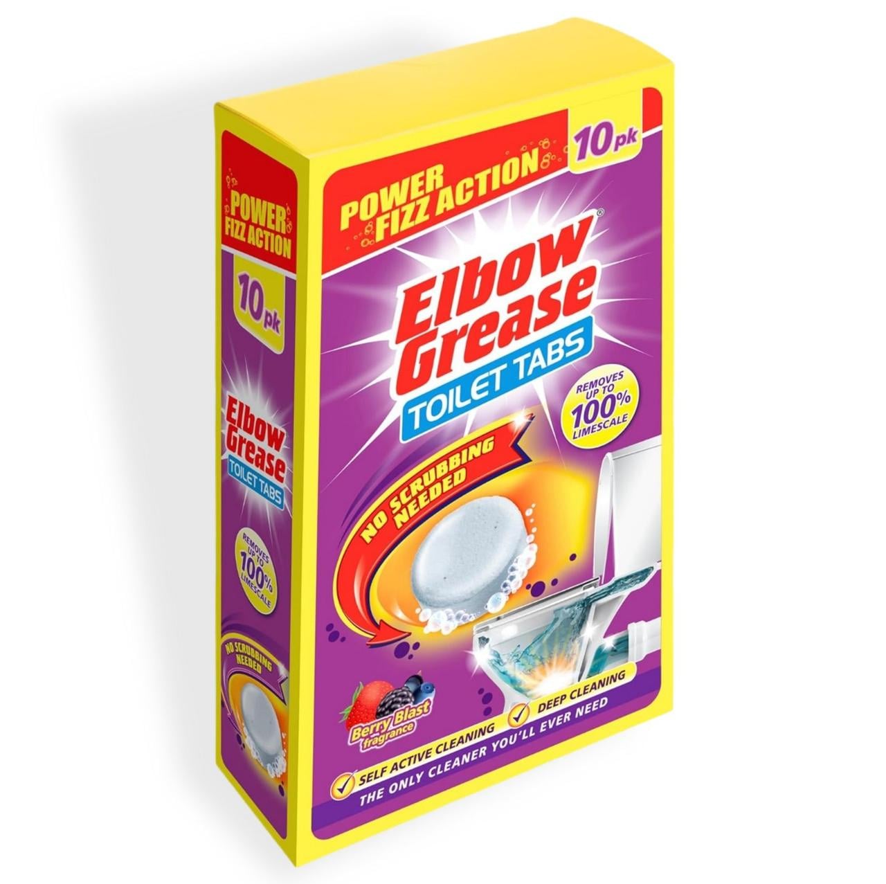 Таблетки для чистки унитаза Elbow Grease Toilet Tabs Ягодный взрыв 10х30 г